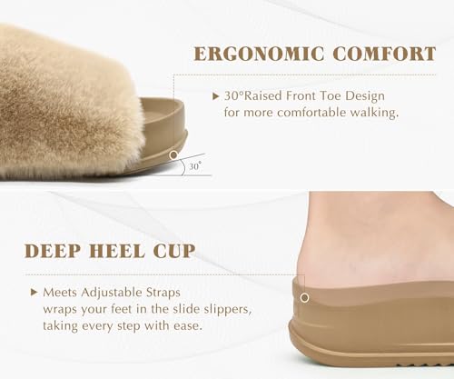 KuaiLu Womens Slides Orthopedic Arch Support Slippers for Plantar Fasciitis by KuaiLu - Used condition - Image 8