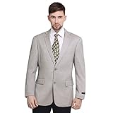 Mens Suit Blazer Jacket Two Button Stretch Sports Coats Dove Grey