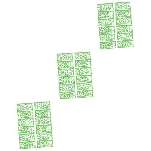 NOLITOY 36 Pçs Estênceis De Scrapbook De Escritório De Arte Geométrica Materiais De Desenho De Geome