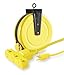 Reel, Cord, 30ft, Yellow, 13A, 14/3, 120VAC