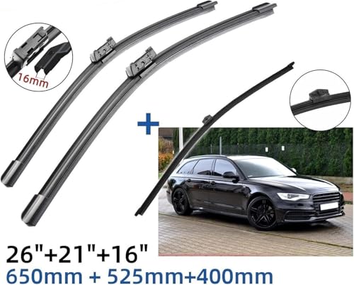 Limpiaparabrisas de coche escobilla delantera trasera kit A6 C7 2