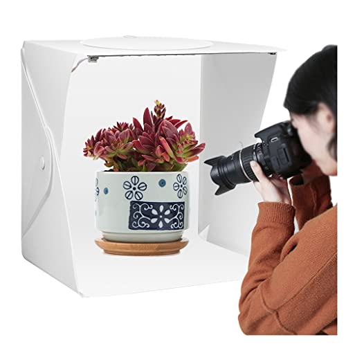 Boîte à lumière photographie portable avec kit LED et mini studio photo de table pliable