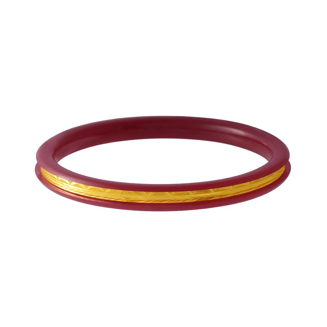 P.C. Chandra Jewellers22KT (916) Yellow Gold Dhaner Chhora Design Bangle For Women - 2.09 Gram