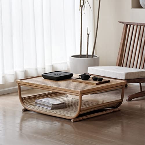 Guinjo Japanese Low Table, Bamboo Tatami Coffee Table, Classic And Chic Floor Tea Table, Bay Window Living Room Study Table, #TOP1