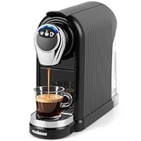 CUSIMAX Coffee Machine for Nespresso Original Pods with Capsule Bin Coffee Maker, Compact Espresso Machine with 3 Coffee Programmes, 19Bar High Pressure, 0.8L, Fast Heat-Up, Energy Saving
