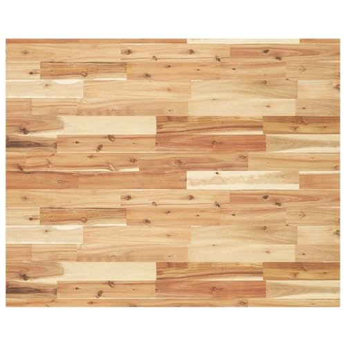 vidaXL Tischplatte, Holzplatte Rechteckig, Massivholzplatte für Schreibtisch Esstisch Couchtisch, Ersatztischplatte, 100x80x4cm Massivholz Akazie