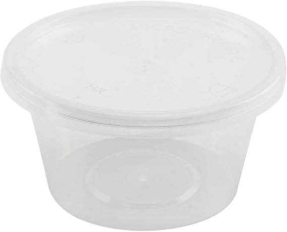 200 Pack 4oz Sauce Containers, Sauce Container with Lids Small Plastic Food Container Pots Ketchup Pots for Kitchen, Takeway Food