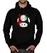 shirtdepartment - Herren Hoodie - Super Mario - Pilz schwarz-rot M