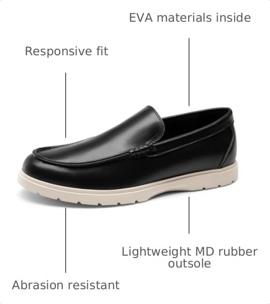 Image of Bruno Marc Men's Dress Shoes Loafers Casual Slip-on Lightweight Classic Shoes