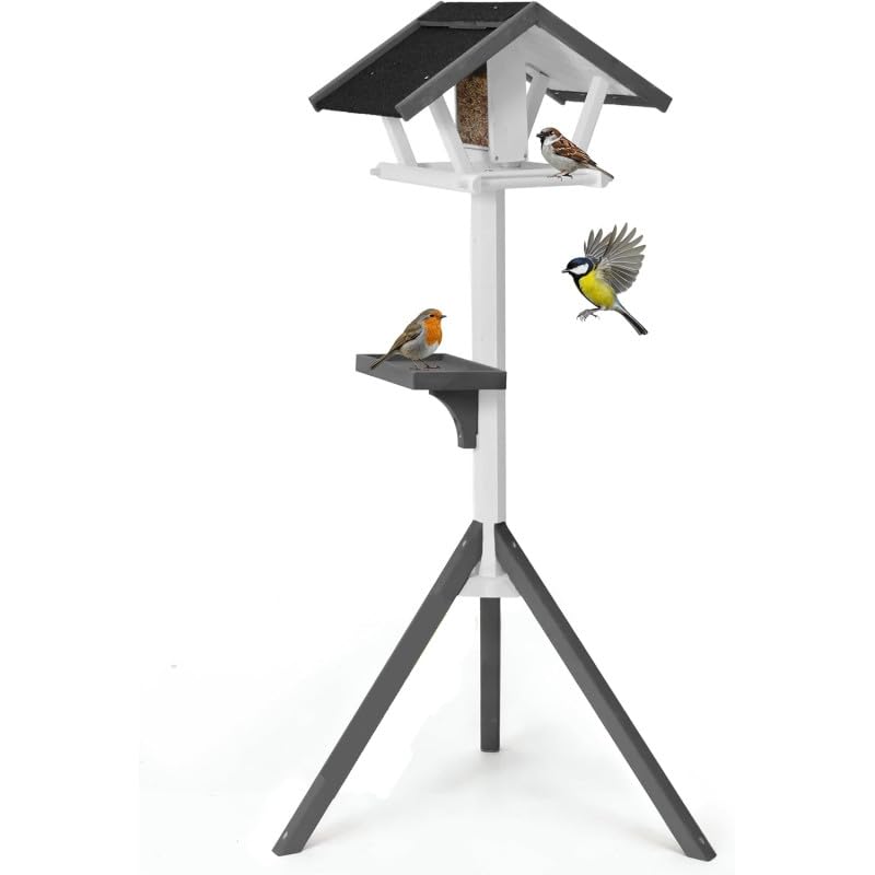 BB Loisir Mangeoire Oiseaux Exterieur pour Oiseaux Sauvage avec Support modele-Tour