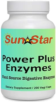 Power Plus Enzymes Digestive Supplement (200 Capsules)