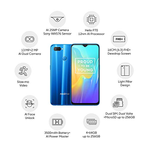 Image of realme U1 (Brave Blue, 4GB RAM, 64GB Storage)