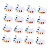 Operitacx 20 piezas Colgantes Artístico Forma de Accesorios Ligeros para Llavero y Joyería DIY Decoración Creativa para Pendientes y Collares para Regalos de Pintores