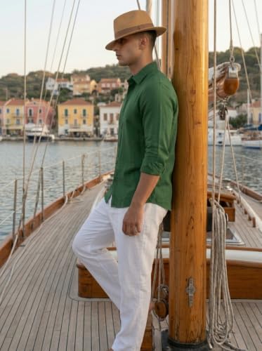 Image of NexaFlair Man's Casual | Formal | Linen| Cotton | Regular Wear Collared | Fit Shirt for Men
