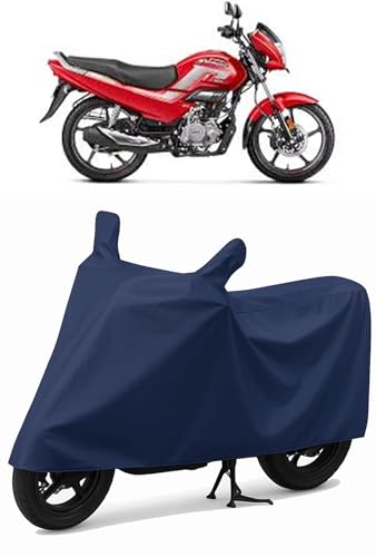 Image of CoverRide Heavy Duty Waterproof Scooty & Bike Cover for Hero Super Splendor - UV Resistant, Dustproof & Rain Protection, All-Weather Outdoor Cover for Bikes & Scooty with Buckle Straps