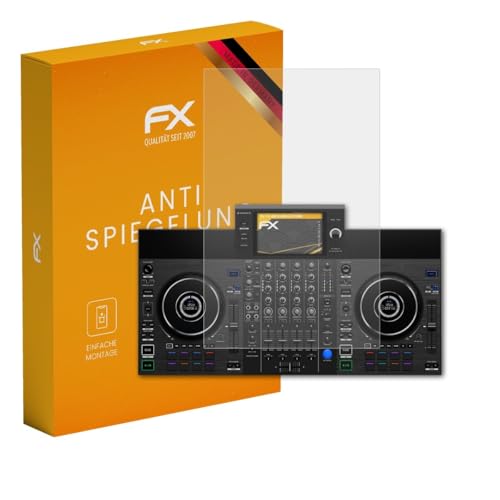 atFoliX Folia ochronna kompatybilny z Denon DJ SC Live 4 Folia ochronna na ekran, antyrefleksyjne i amortyzujace FX Folia (3X)