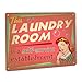 Laundry Room "Self Service" Retro Metal Sign / Wall Plaque