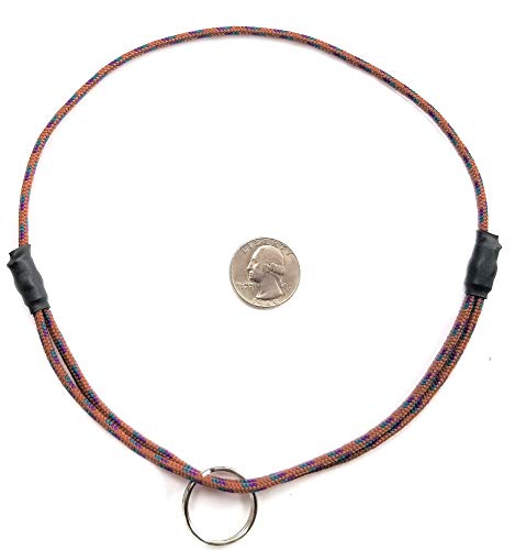 National Leash Mountain Rope Dog ID Collar- Mt. Bachelor Brown- Medium (14 -20 ) Ultra Lite