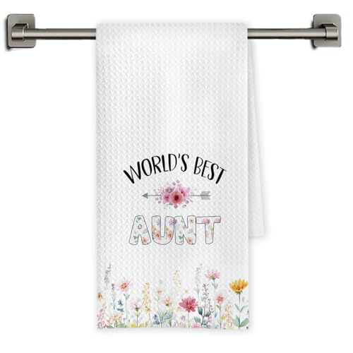 Chicimln Aunt Gifts Kitchen Towels, Auntie Gifts from Nephew Niece
