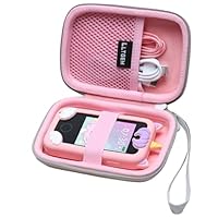 LTGEM Kids Smart Phone Case Compatible with Luoba/WEOLULI/Luyiilo/KOKODI/windpaint/Yosfeng/Kikapabi Kids Smart Phone Toys, Charging Cable and SD Card, Pink