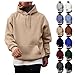 YSERB Mens Hoodies Long Sleeve Cotton Hoodies Casual Fashion Sweatshirts Pullover Gym Hooded Shirt with Kanga Pocket Navy