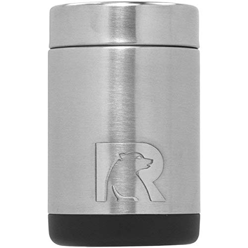 Rtic Can Cooler Insulated, Beer, Beverage, Soda Can Cooler With Lid, Stainless Steel Metal, Double Wall Insulation Coozie For Cans, Sweat Proof, 12Oz, Stainless Steel #TOP10