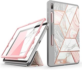 i-Blason Cosmo Protective Case for 12.4-Inch Samsung Galaxy Tab S7 FE (2021), Marble Pink