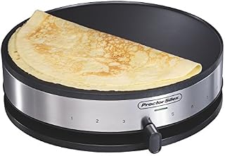 Proctor Silex 38400 Electric Crepe Maker, 13 Inch Griddle & Spatula