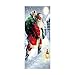 KunmniZ KUKALE 2 pz/set 3D Natale Babbo Natale decorativo frigorifero porta adesivo impermeabile autoadesivo murale murale