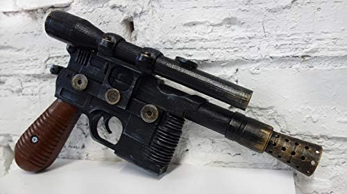 Designed By DL-44 Han Solo Blaster from Star Wars Full Scale, Free Star Wars Banner, Plastic Light and Durable. Safe, Does not Shoot
