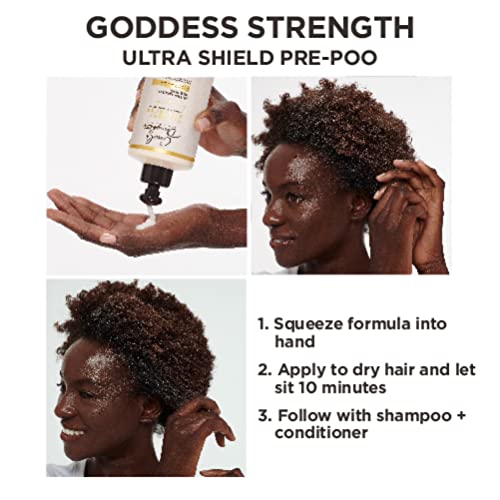 Carol's Daughter Goddess Strength Ultra Shield Pre-Shampoo Treatment, Detangler For Natural Curly Hair, Made With Castor Oil, 10.2 Fl Oz #TOP2