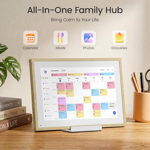 Image of Dragon Touch 10.1 inch Digital Calendar Chore Chart - Digital Picture Frame, Smart Family Planner, Hearth Display Desk Digital Calendar Best Gift for Women, Mom,Christmas, Wedding