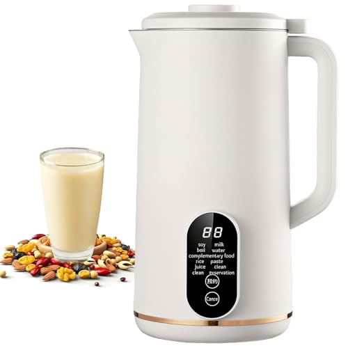 ナッツミルクメーカー 650ml 高品質ジュースブレンダー白 Amazon | Jiswhisker 高性能ナッツミルクメーカー 650ml 革新的