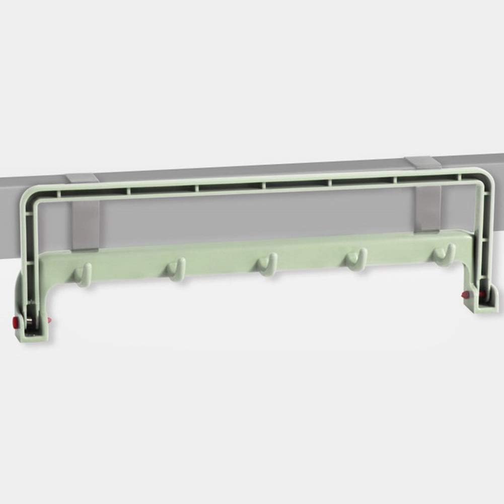 Folding Towel Racks for Bath Kitchen Hanging Holder Organizer Bathroom Cabinet Cupboard Hanger(green)