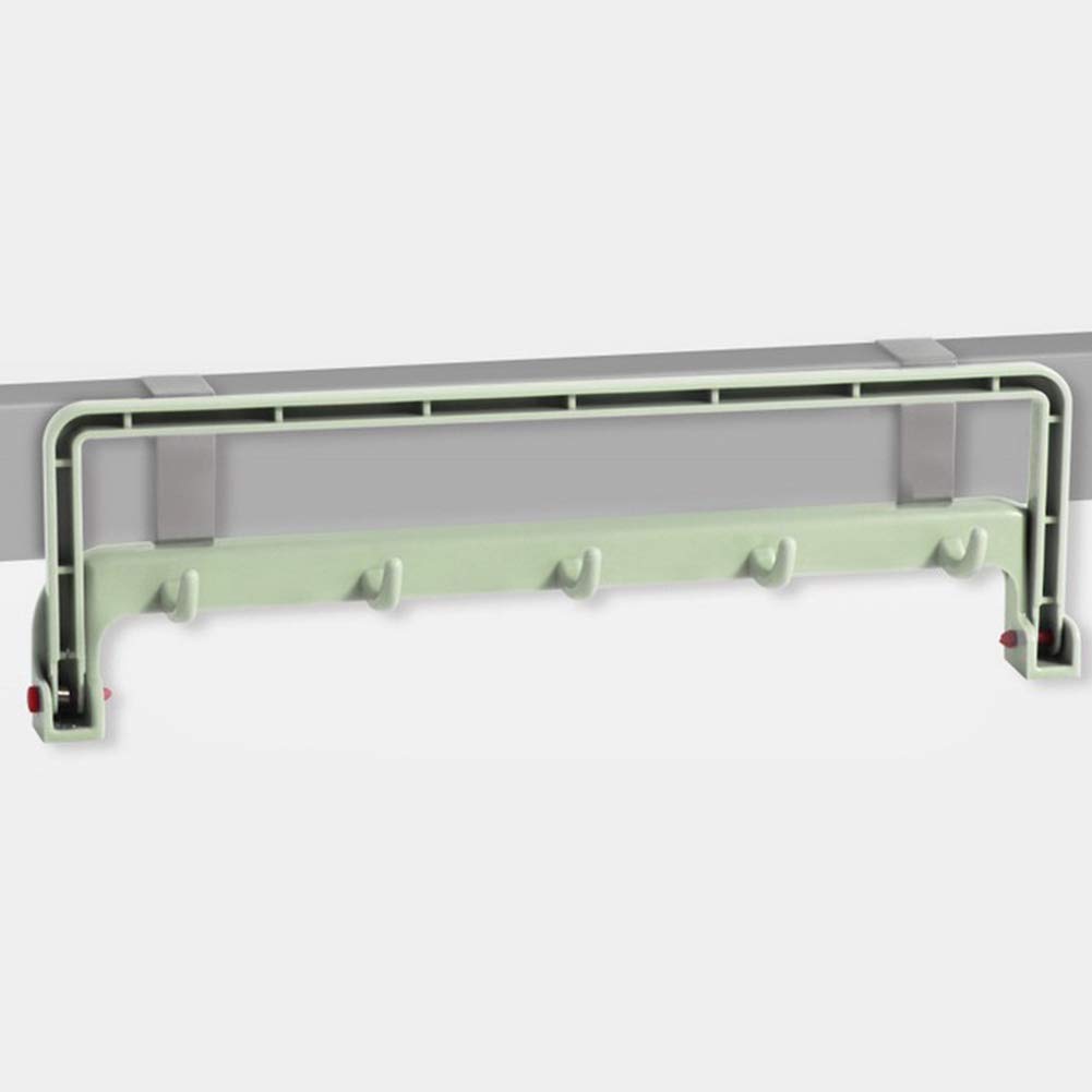 Folding Towel Racks for Bath Kitchen Hanging Holder Organizer Bathroom Cabinet Cupboard Hanger(green)
