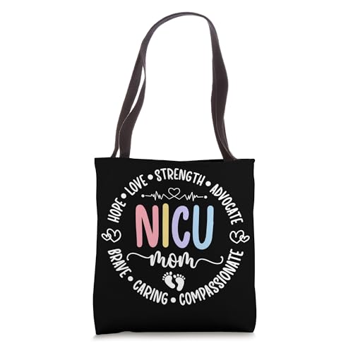 NICU Mom Appreciation Micro Preemie Baby Mom Of NICU Warrior Tote Bag