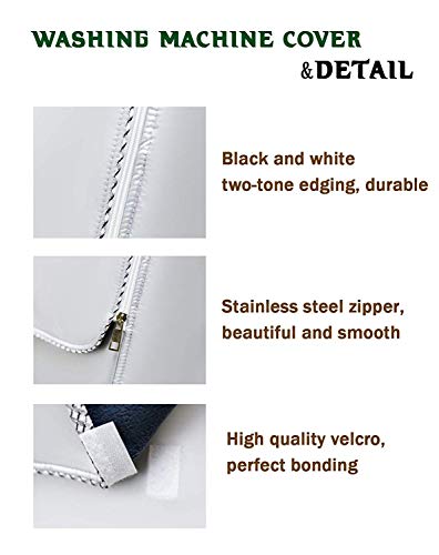 image for AKEfit Washing Machine Cover, Waterproof and Dustproof Washer Dryer Co