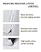 AKEfit Washer/Dryer Cover for Front Load, Washing Machine Cover Waterproof, Dustproof and Anti-UV, Heavy Duty Oxford Washer Covers for Outside, 27