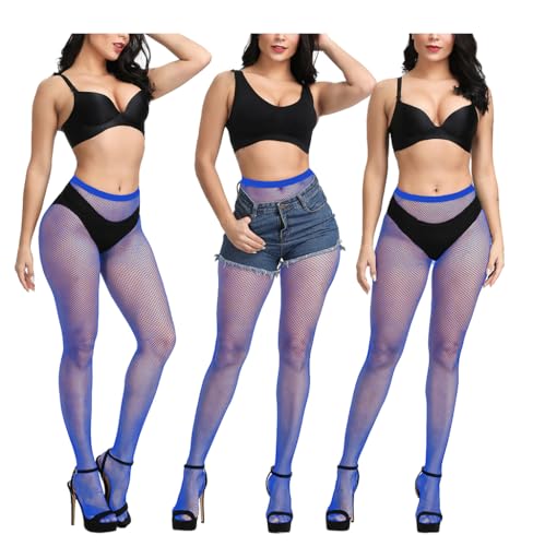 Image of Women Fishnet Stockings, High Waist Fishnet Tights Thigh Stockings Pantyhose