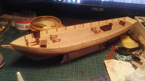 Scale 1/96 Laser-Cut Wooden Sailboat Model Kit: The Harvey 1847 Ship Model #TOP4