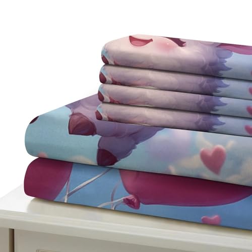 Housse de couette chat noir hypoallergique lit double sans pli - 7
