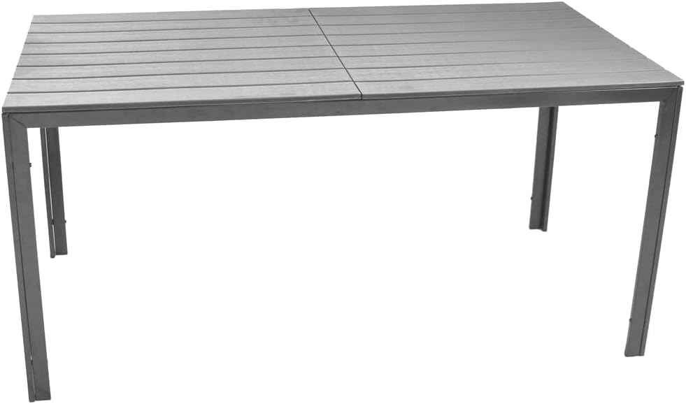 Tenerife Rectangular Wood Effect Table, 156 x 78 x 74 cm, Grey