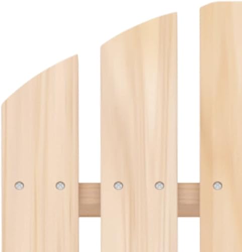 Miniatura 6 de Natural Fir Wood Adirondack Garden Chair, Ergonomic Outdoor Lounge Seating for Patio, Backyard Relaxation