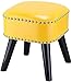 Tapicerowany Podnóżek Ottomans Stolec Ottoman, Pu Leather Sofa Sofa Sofa Stołek Makeup Stołek, Zmień ławkę Na Buty(Color:Żółty)