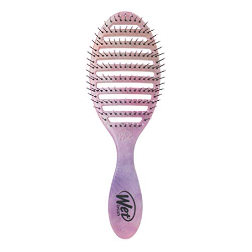 Wet Brush Speed Sea Shells Print, Vented Design and HeatFlex Bristles Are Blow Dry Safe With Ergonomic Handle