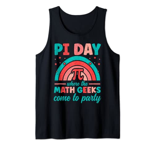 Pi Day où les amateurs de mathématiques viennent faire la fête Mathematics Rainbow Débardeur