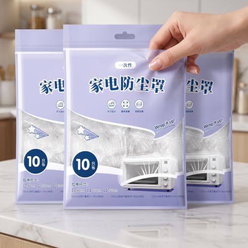 Cubierta antipolvo desechable transparente elástica para proteger robots de cocina del polvo 4