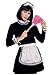 Rubie's Women's French Maid Costume Accessory Kit, Black/White, One Size