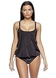 bandeau tankini top shirred Exquisite Bademode, in der Sie im Wasser wie an der Strandbar eine exzellente Figur machen