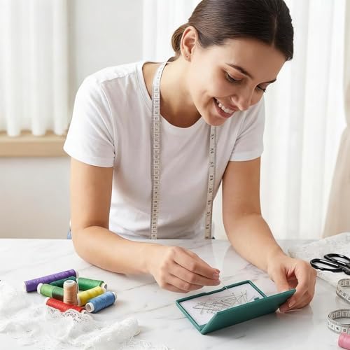 2PCS Magnetic Needle Case for Hand Sewing, Portable Magnetic Pin Caddy & Magnetic Needle Storage Box, Strong Magnet Needle Holder Sewing Needle Case for Sewing Pins - Thumbnail 5